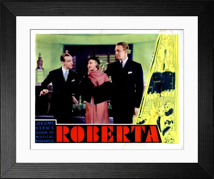 Framed Print : ROBERTA, from left, Fred Astaire, Ginger Rogers, Randolph Scott, 1935