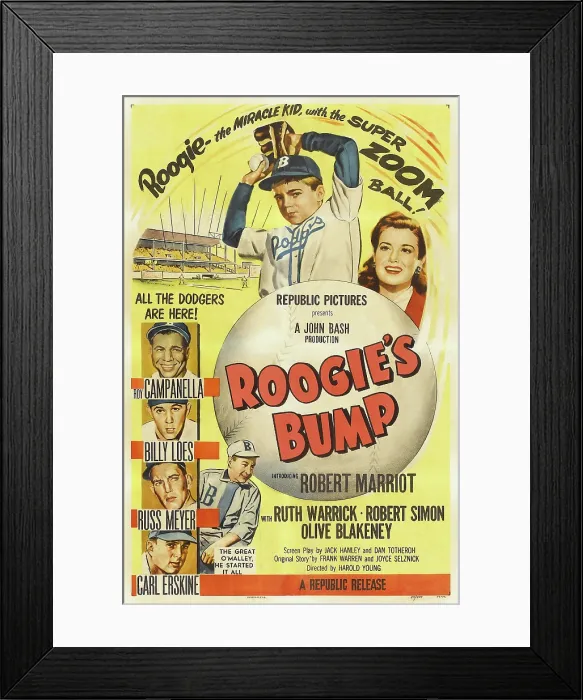 Framed Print : ROOGIE'S BUMP, US poster art, Robert Marriott, 1954