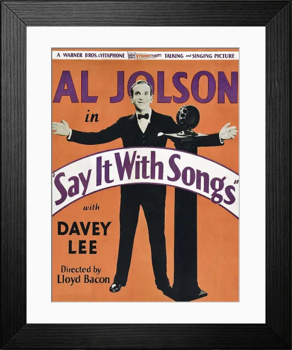 Framed Print : SAY IT WITH SONGS, Al Jolson, 1929