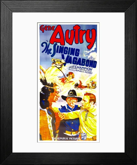 Framed Print : THE SINGING VAGABOND, far right: Gene Autry, 1935
