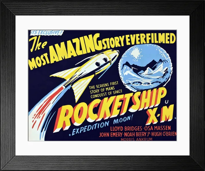 Framed Print : ROCKETSHIP X-M, 1950