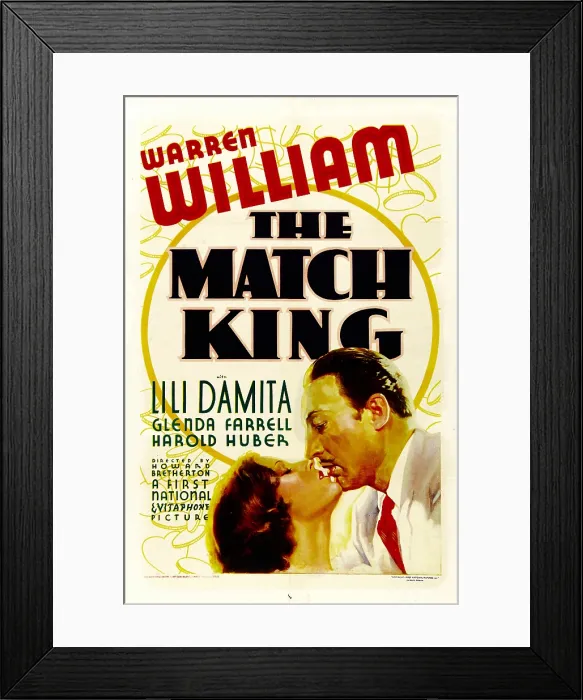 Framed Print : THE MATCH KING, from left: Lili Damita, Warren William, 1932 Framed Print : THE MATCH KING, from left: Lili Damita, Warren William, 1932