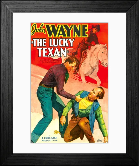 Framed Print : THE LUCKY TEXAN, John Wayne, 1934