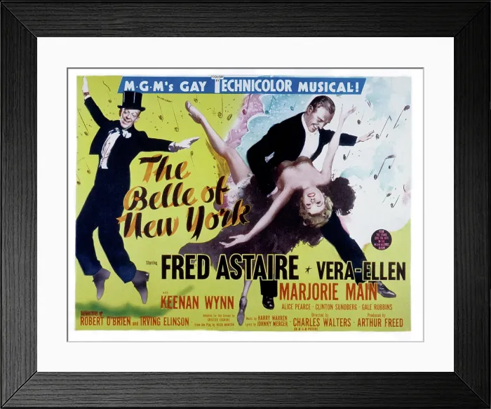 Framed Print : THE BELLE OF NEW YORK, Keenan Wynn, Fred Astaire, Vera-Ellen, Marjorie Main, 1952