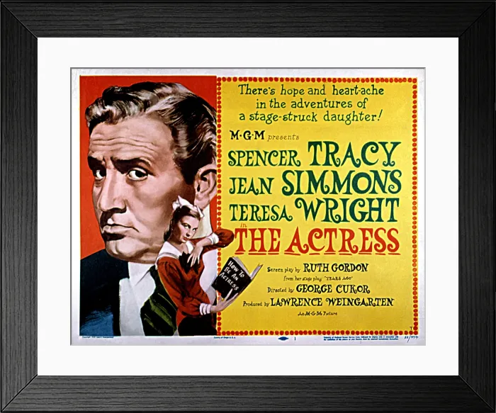 Framed Print : THE ACTRESS, Spencer Tracy, Jean Simmons, 1953 Framed Print : THE ACTRESS, Spencer Tracy, Jean Simmons, 1953