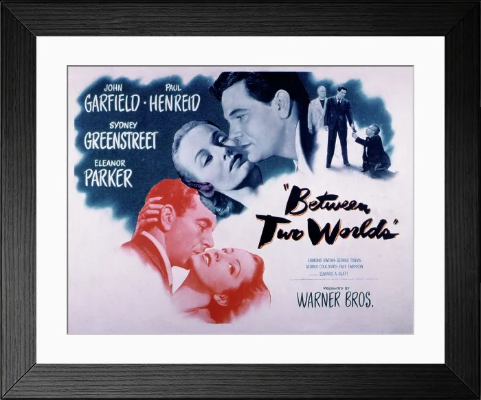 Framed Print : BETWEEN TWO WORLDS, Paul Henreid, Eleanor Parker, John Garfield, 1944