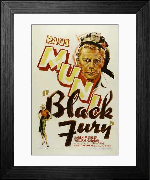 Framed Print : BLACK FURY, Paul Muni, 1935 Framed Print : BLACK FURY, Paul Muni, 1935