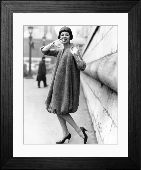 Framed Print : A model wearing a design by Pierre Cardin, circa 1958. Courtesy: CSU Archives / Everett Collection Framed Print : A model wearing a design by Pierre Cardin, circa 1958. Courtesy: CSU Archives / Everett Collection