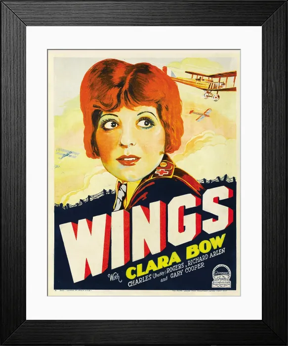 Framed Print : WINGS, Clara Bow, 1927