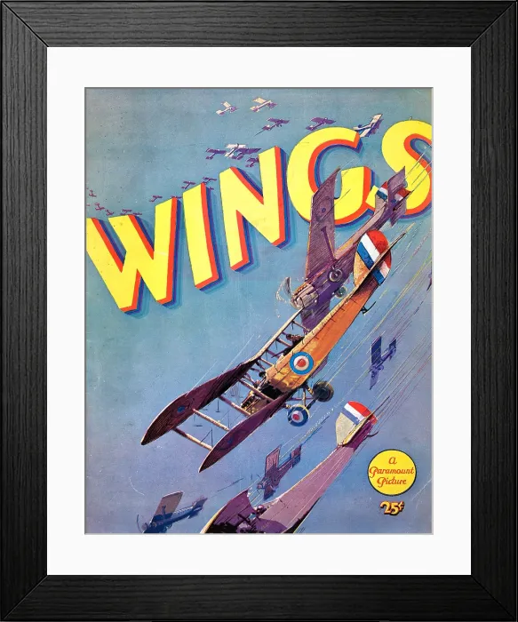 Framed Print : WINGS, 1927