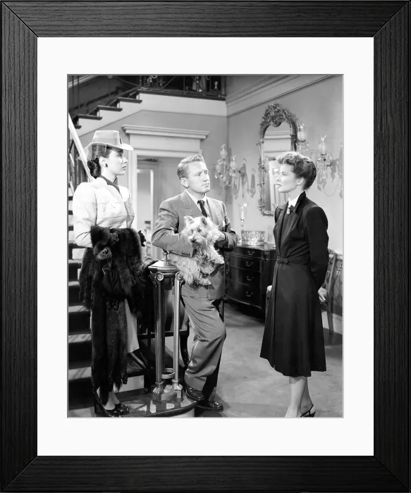 Framed Print : WITHOUT LOVE, Patricia Morison, Spencer Tracy, Katharine Hepburn, 1945
