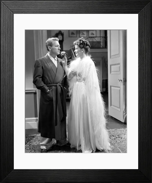 Framed Print : WITHOUT LOVE, Spencer Tracy, Katharine Hepburn, 1945