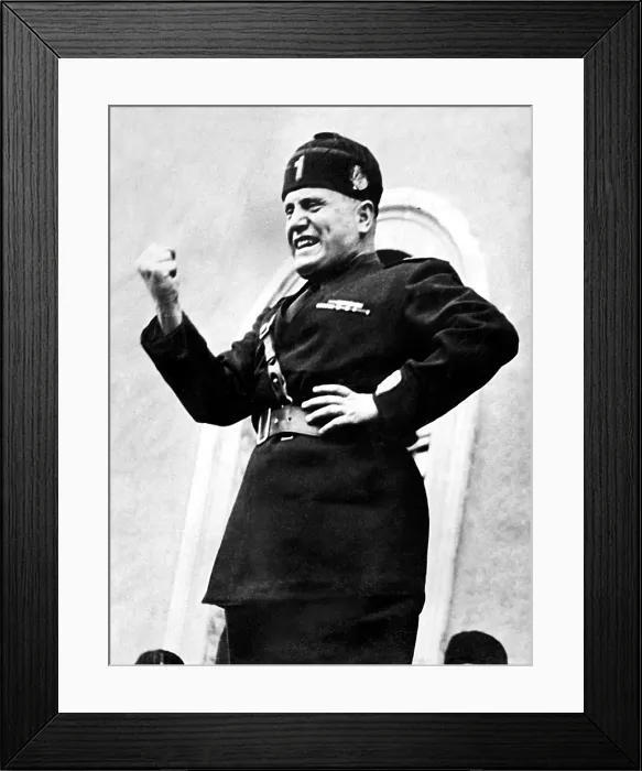 Framed Print : BENITO MUSSOLINI, January 31, 1939. Courtesy: CSU Archives  /  Everett Collection