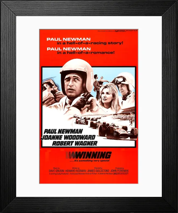 Framed Print : WINNING, from left: Paul Newman, Joanne Woodward, Robert Wagner, 1969