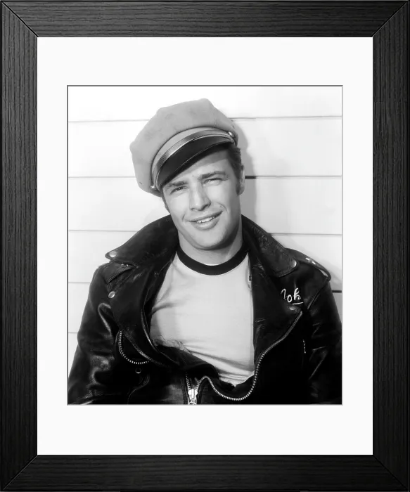 Framed Print : THE WILD ONE, Marlon Brando, 1953