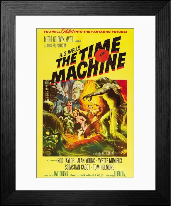 Framed Print : THE TIME MACHINE, Yvette Mimieux, Rod Taylor, 1960 Framed Print : THE TIME MACHINE, Yvette Mimieux, Rod Taylor, 1960