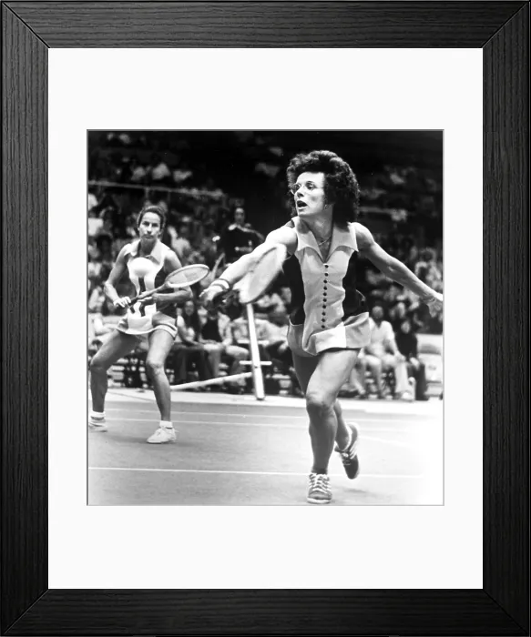 Framed Print : Virgina Wade (left and Billie Jean King, 1973. Courtesy: CSU Archives  /  Everett Collection)