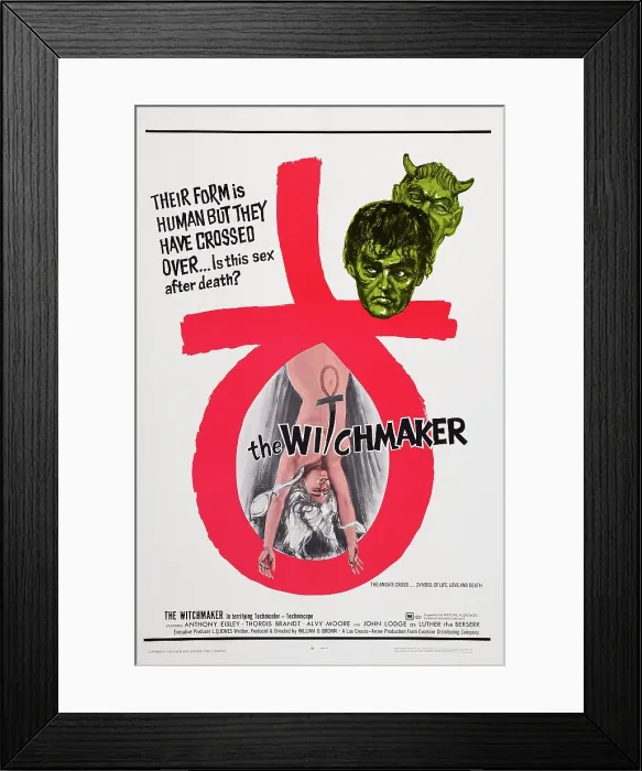 Framed Print : THE WITCHMAKER, US poster art, 1969