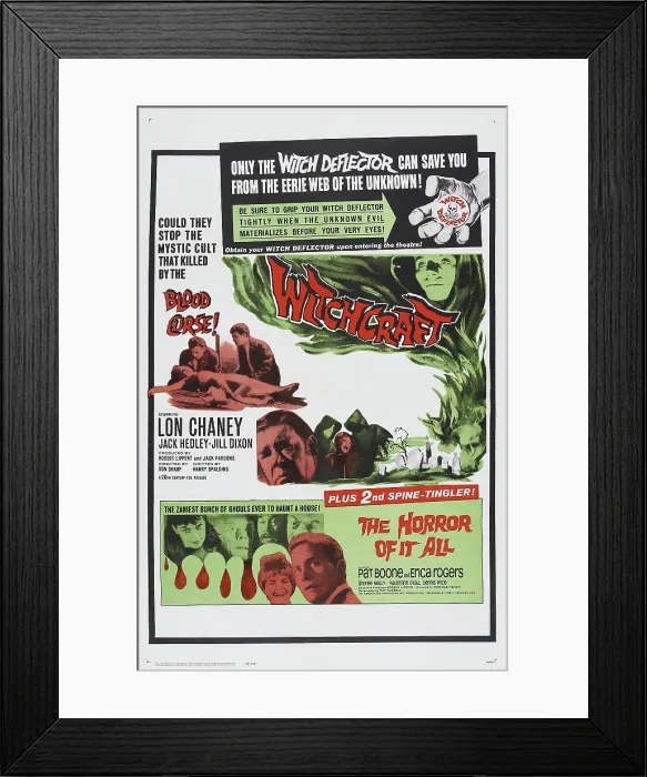 Framed Print : WITCHCRAFT, 1964, THE HORROR OF IT ALL, 1963, US poster. TM and Copyright 20th Century-Fox Film Corp. / courtesy Everett Collection