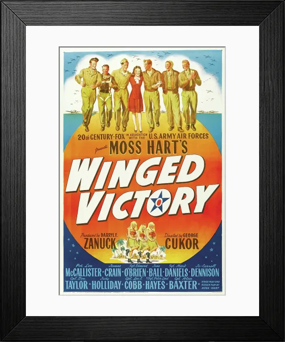 Framed Print : WINGED VICTORY, US poster art, 1944. TM & Copyright 20th Century-Fox Film Corp. All rights reserved / courtesy Everett Collection