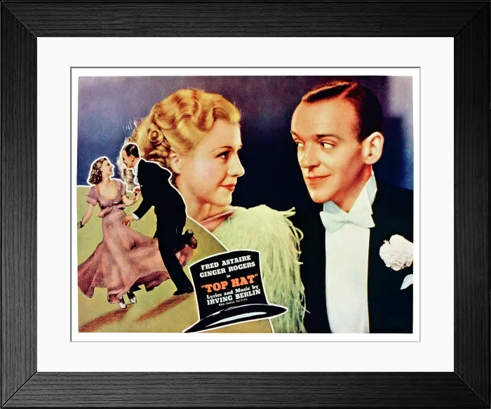 Framed Print : TOP HAT, (lobbycard), from left: Ginger Rogers, Fred Astaire, 1935