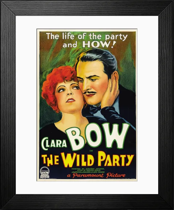 Framed Print : THE WILD PARTY, from left: Clara Bow, Fredric March, 1929 Framed Print : THE WILD PARTY, from left: Clara Bow, Fredric March, 1929