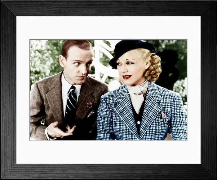Framed Print : TOP HAT, from left: Fred Astaire, Ginger Rogers, 1935