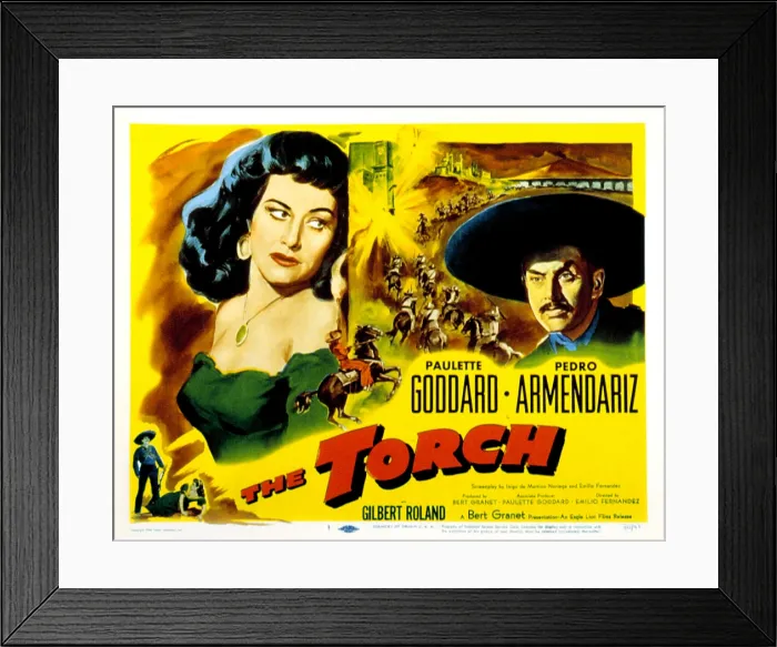 Framed Print : THE TORCH, Paulette Goddard, Pedro Armendariz, 1950
