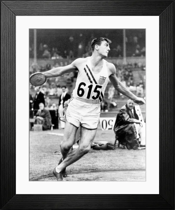 Framed Print : Decathlete Bob Mathias, c. 1952.. Courtesy: CSU Archives / Everett Collection Framed Print : Decathlete Bob Mathias, c. 1952.. Courtesy: CSU Archives / Everett Collection