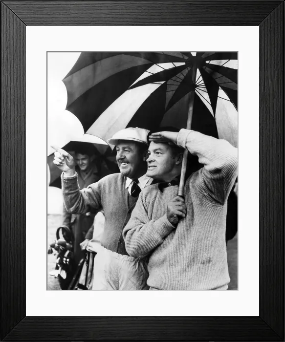 Framed Print : Golfer Bobby Locke and Bob Hope on the Addington Palace Country Club golf course before starting a round. Croydon, England. May 5, 1951. Courtesy CSU Archives / Everett Collection Framed Print : Golfer Bobby Locke and Bob Hope on the Addington Palace Country Club golf course before starting a round. Croydon, England. May 5, 1951. Courtesy CSU Archives / Everett Collection