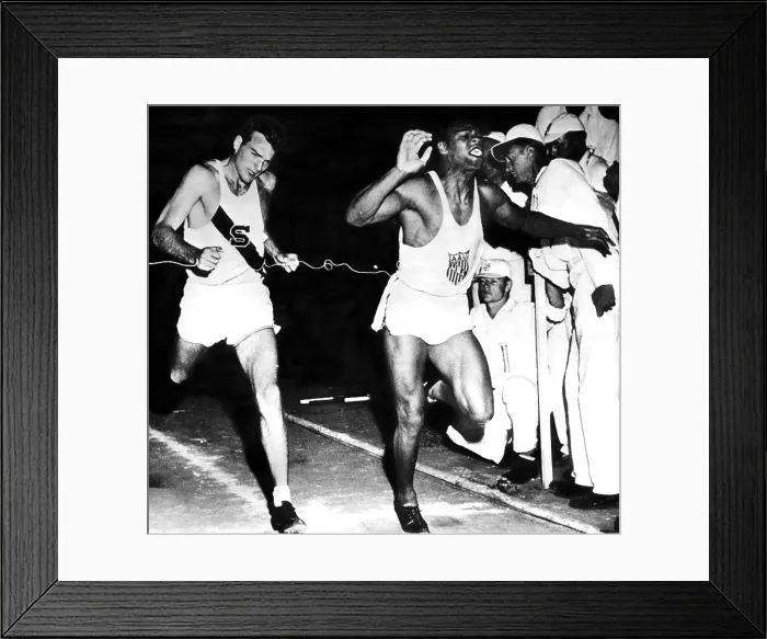 Framed Print : Bob Mathias beaten by Milton Cambell, 1950s. Courtesy: CSU Archives / Everett Collection Framed Print : Bob Mathias beaten by Milton Cambell, 1950s. Courtesy: CSU Archives / Everett Collection