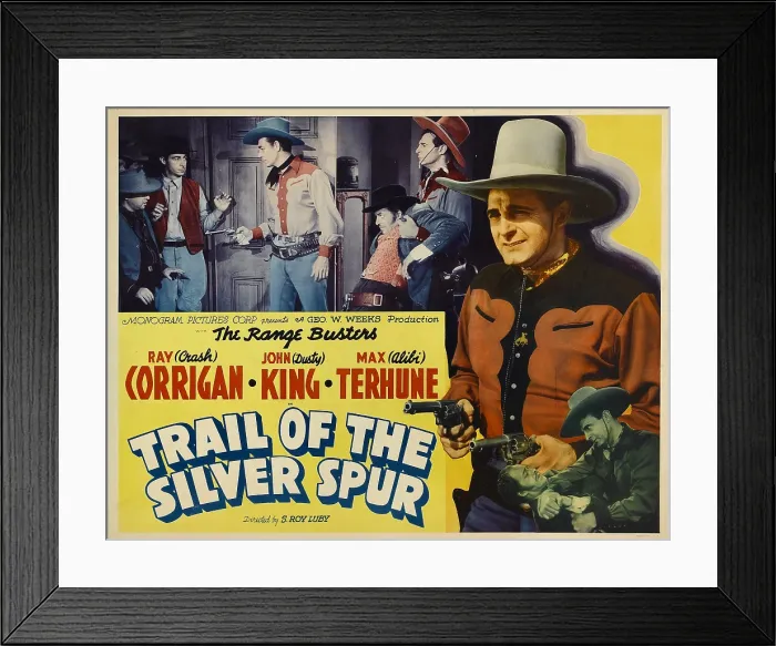 Framed Print : TRAIL OF THE SILVER SPUR, Ray Corrigan, John King, Max Terhune, 1941 Framed Print : TRAIL OF THE SILVER SPUR, Ray Corrigan, John King, Max Terhune, 1941