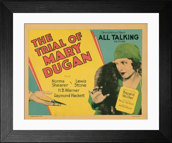 Framed Print : THE TRIAL OF MARY DUGAN, Norma Shearer, 1929 Framed Print : THE TRIAL OF MARY DUGAN, Norma Shearer, 1929