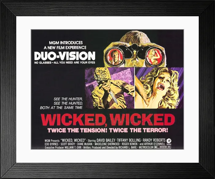 Framed Print : WICKED, WICKED, top and first from left: Randolph Roberts; second from left: Tiffany Bolling, 1973 Framed Print : WICKED, WICKED, top and first from left: Randolph Roberts; second from left: Tiffany Bolling, 1973