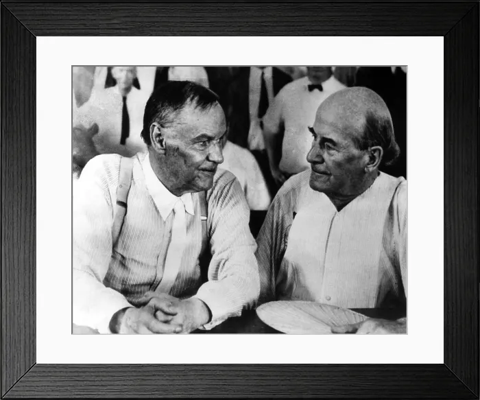 Framed Print : Clarence Darrow and William Jennings Bryan, circa 1925. Courtesy: CSU Archives / Everett Collection