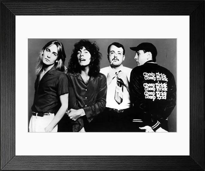 Framed Print : Cheap Trick, Robin Zander, Tom Peterson, Bun E. Carlos, Rick Nielsen, 1980s.. Courtesy: CSU Archives / Everett Collection Framed Print : Cheap Trick, Robin Zander, Tom Peterson, Bun E. Carlos, Rick Nielsen, 1980s.. Courtesy: CSU Archives / Everett Collection
