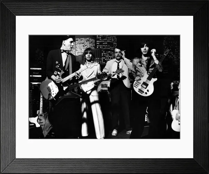 Framed Print : Cheap Trick, Rick Nielsen, Robin Zander, Bun E. Carlos, Tom Peterson, 1980s.. Courtesy: CSU Archives  /  Everett Collection