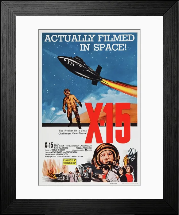 Framed Print : X-15, US poster, David McLean (helmet), 1961 Framed Print : X-15, US poster, David McLean (helmet), 1961