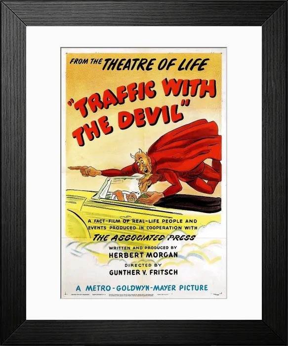 Framed Print : TRAFFIC WITH THE DEVIL, 1946 Framed Print : TRAFFIC WITH THE DEVIL, 1946