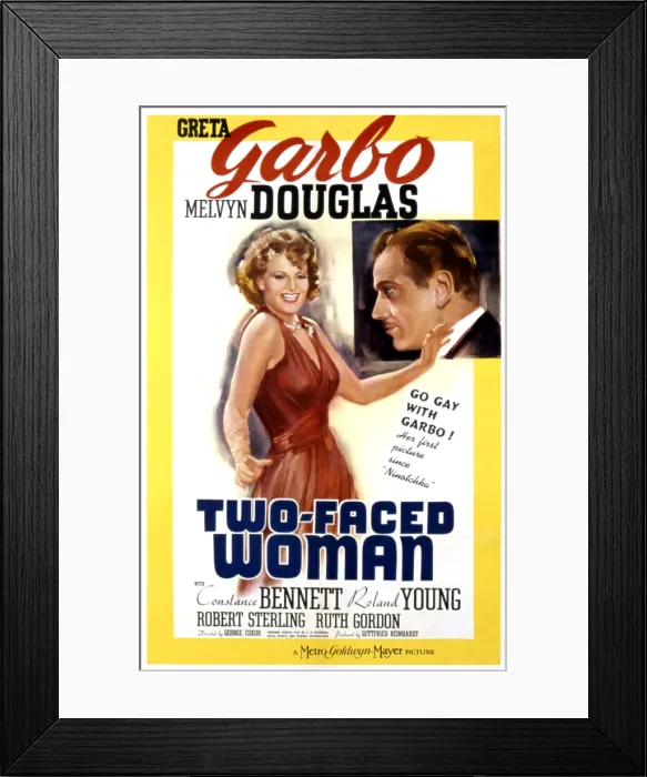 Framed Print : TWO-FACED WOMAN, Greta Garbo, Melvyn Douglas, 1941