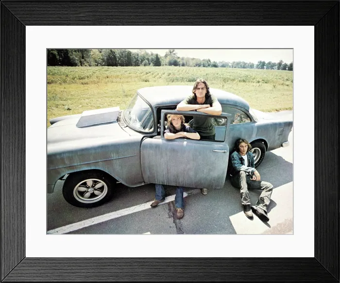 Framed Print : TWO-LANE BLACKTOP, Laurie Bird, James Taylor, Dennis Wilson, 1971