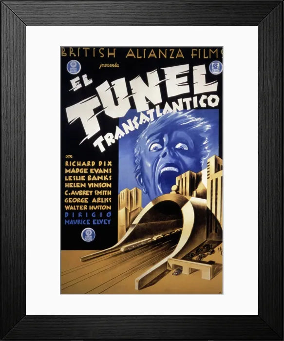 Framed Print : TRANSATLANTIC TUNNEL, (aka THE TUNNEL), 1935