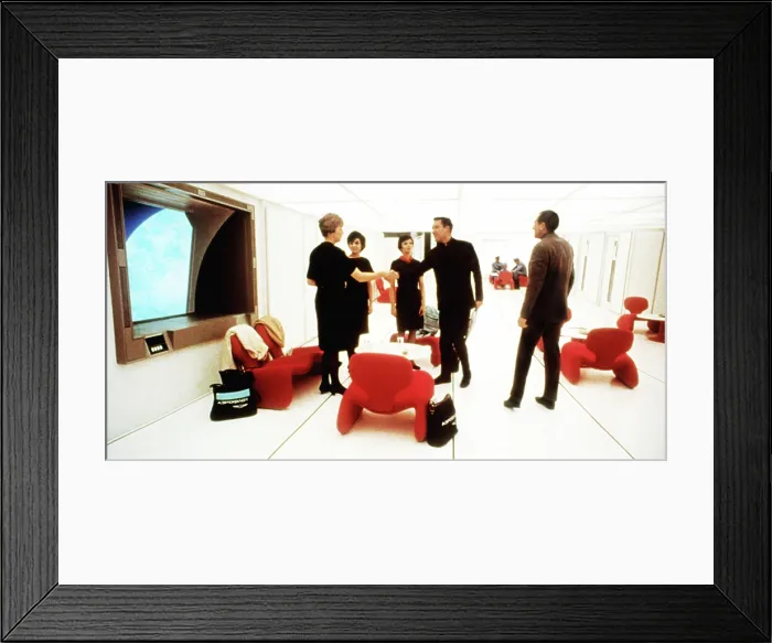 Framed Print : 2001: A SPACE ODYSSEY, William Sylvester, Leonard Rossiter (right), 1968 Framed Print : 2001: A SPACE ODYSSEY, William Sylvester, Leonard Rossiter (right), 1968