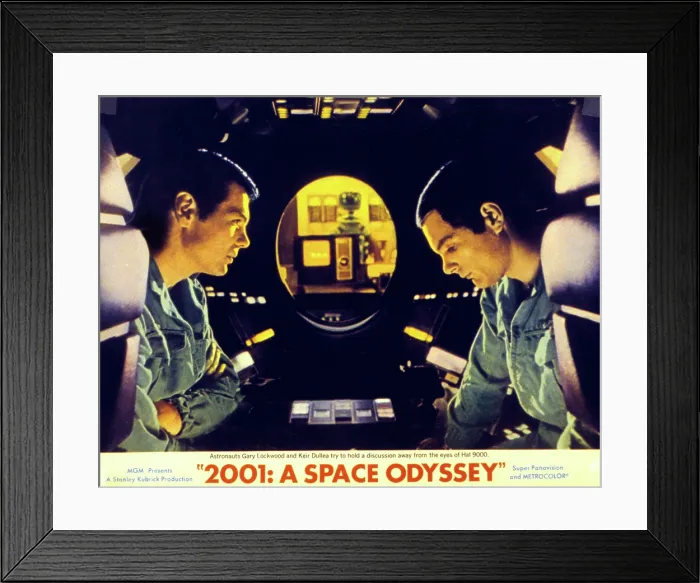 Framed Print : 2001: A SPACE ODYSSEY, Gary Lockwood, Keir Dullea, 1968