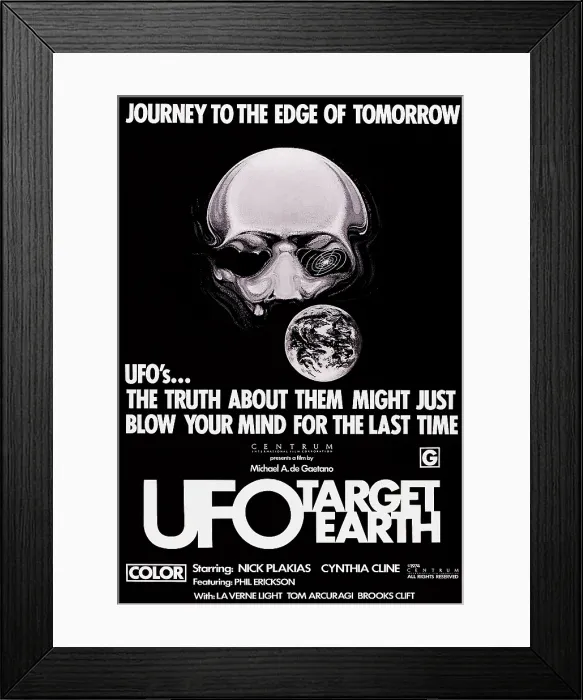 Framed Print : UFO: TARGET EARTH, US poster art, 1974
