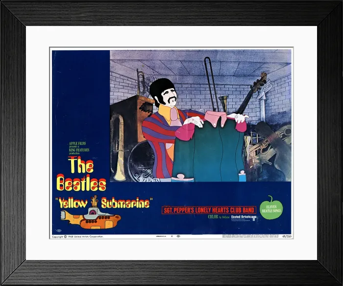 Framed Print : YELLOW SUBMARINE, The Beatles, Ringo Starr, 1968