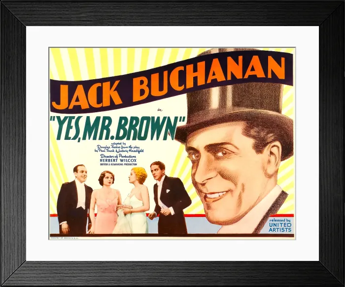 Framed Print : YES, MR. BROWN, far right: Jack Buchanan, 1933