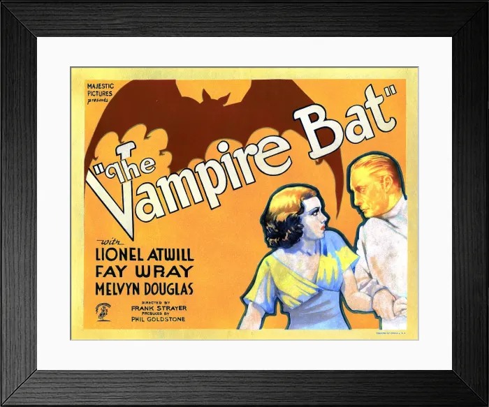 Framed Print : THE VAMPIRE BAT, from left, Fay Wray, Lionel Atwill, 1933 Framed Print : THE VAMPIRE BAT, from left, Fay Wray, Lionel Atwill, 1933