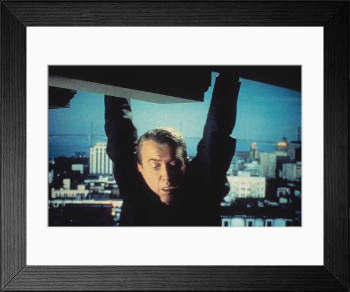 Framed Print : VERTIGO, James Stewart, 1958