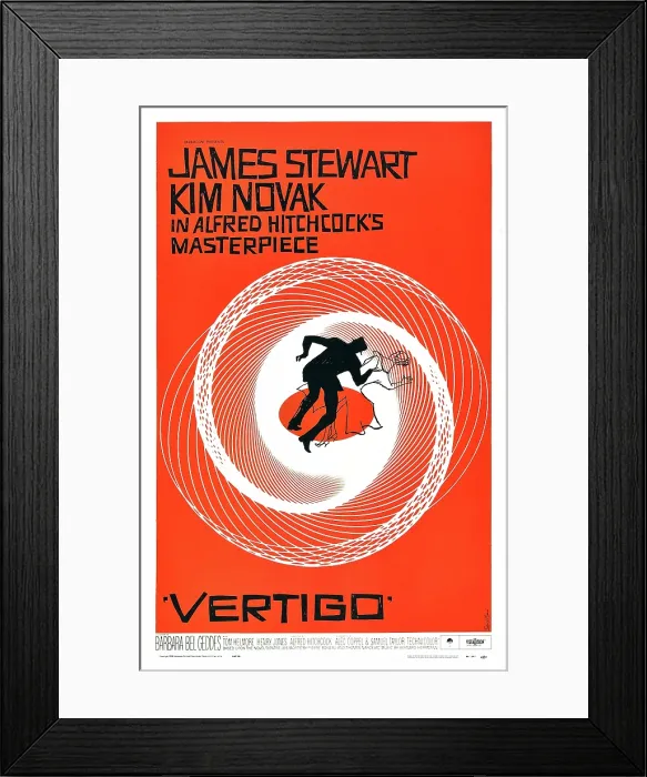 Framed Print : VERTIGO, poster art, 1958